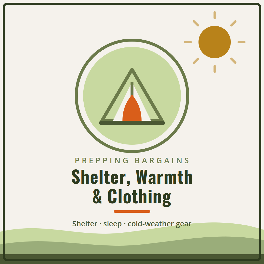Shelter, Warmth and Clothing category