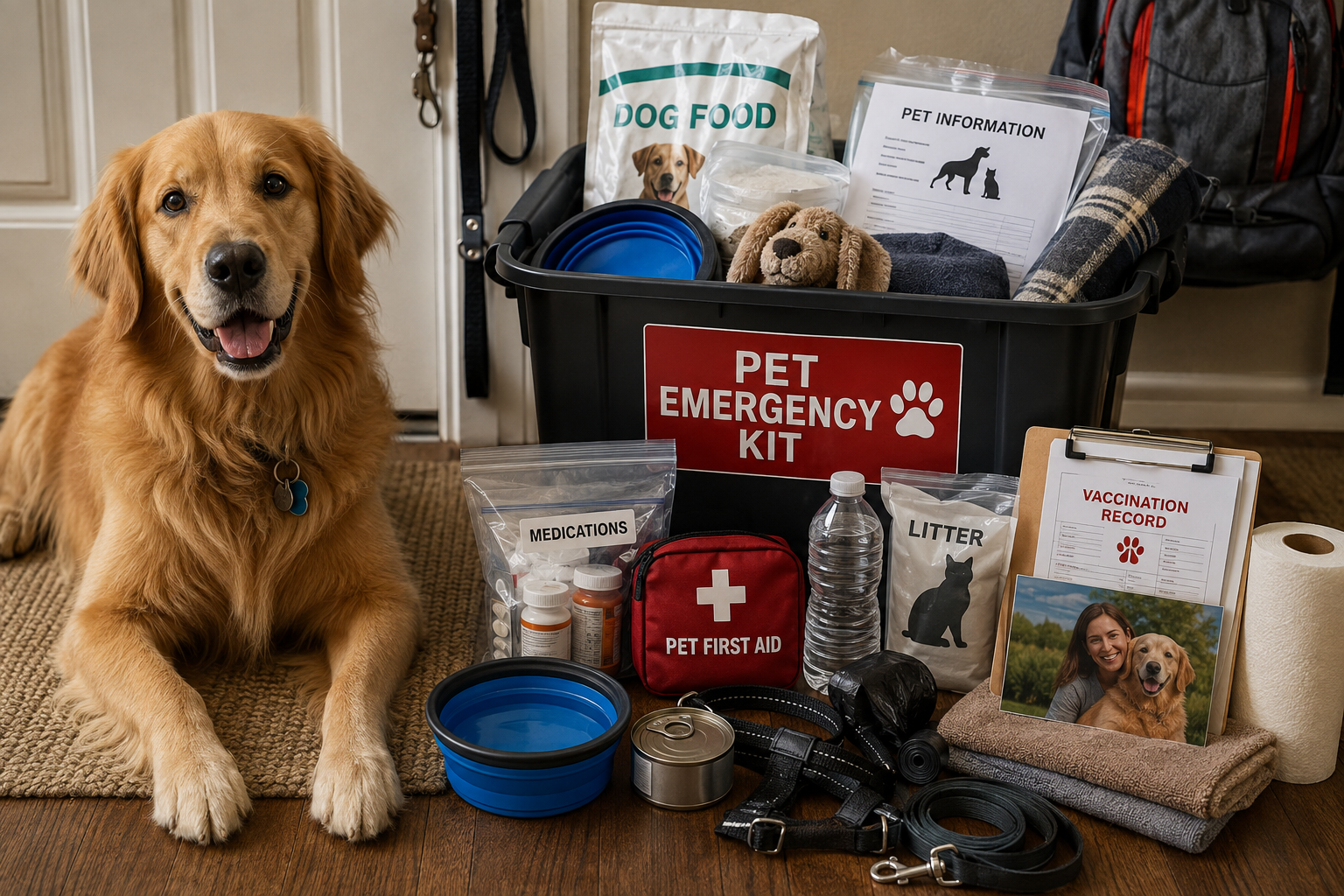 Dog emergency and first aid equipment
