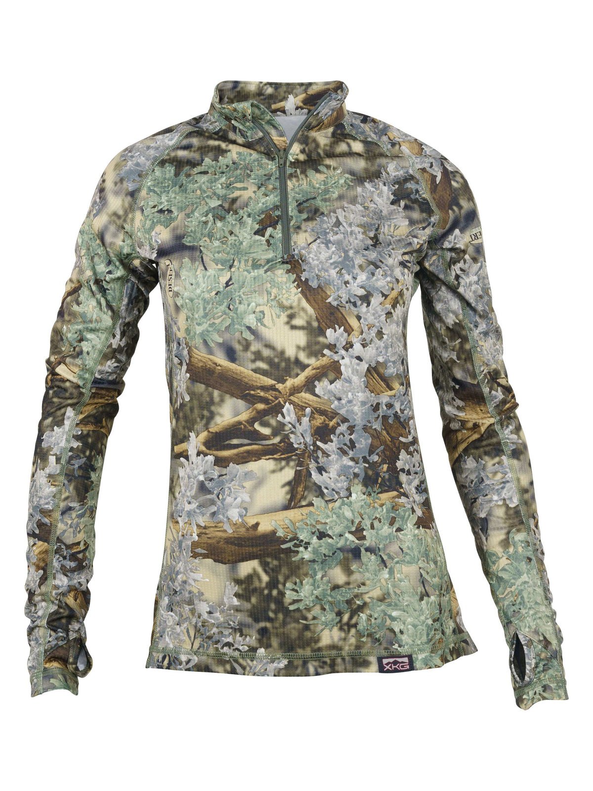 Women's XKG Elevation 1/4 Zip Tee (Desert Shadow) — 50% Off