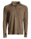 XKG Foundation 260 Merino 1/4 Zip (Khaki) — 46% Off