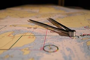 Nautical charts course