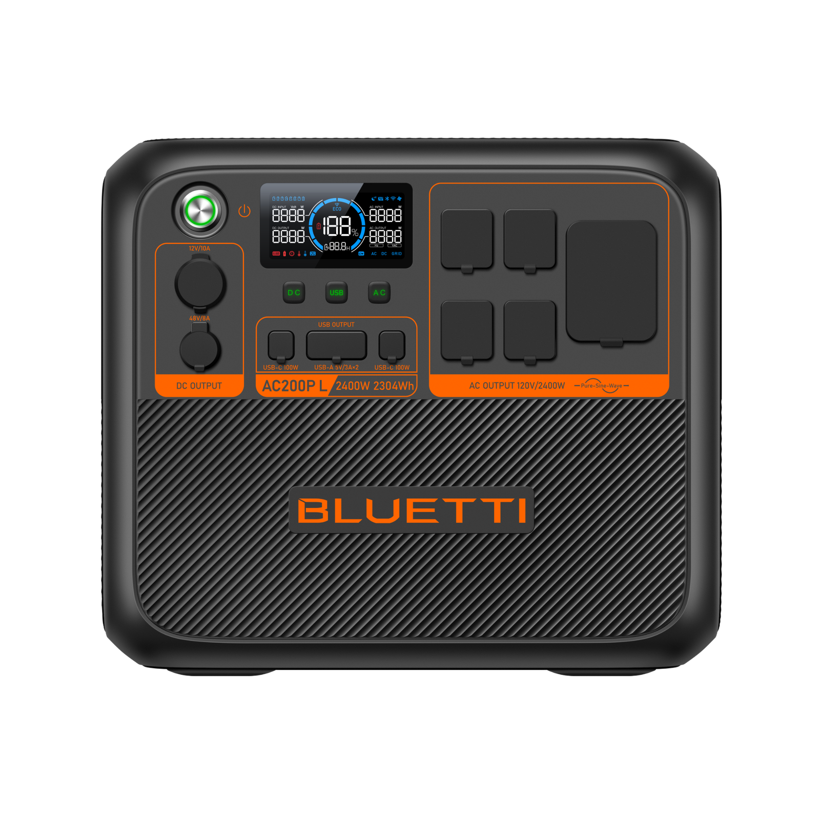 BLUETTI AC200P L Portable Power Station | 2,400W 2,304Wh - AC200P L | 2,400W,2,304Wh,Power Station