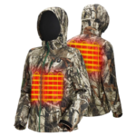 TideWe Women's Heated Jacket, Detachable Hood & 10,000mAh Battery - 54% Off
