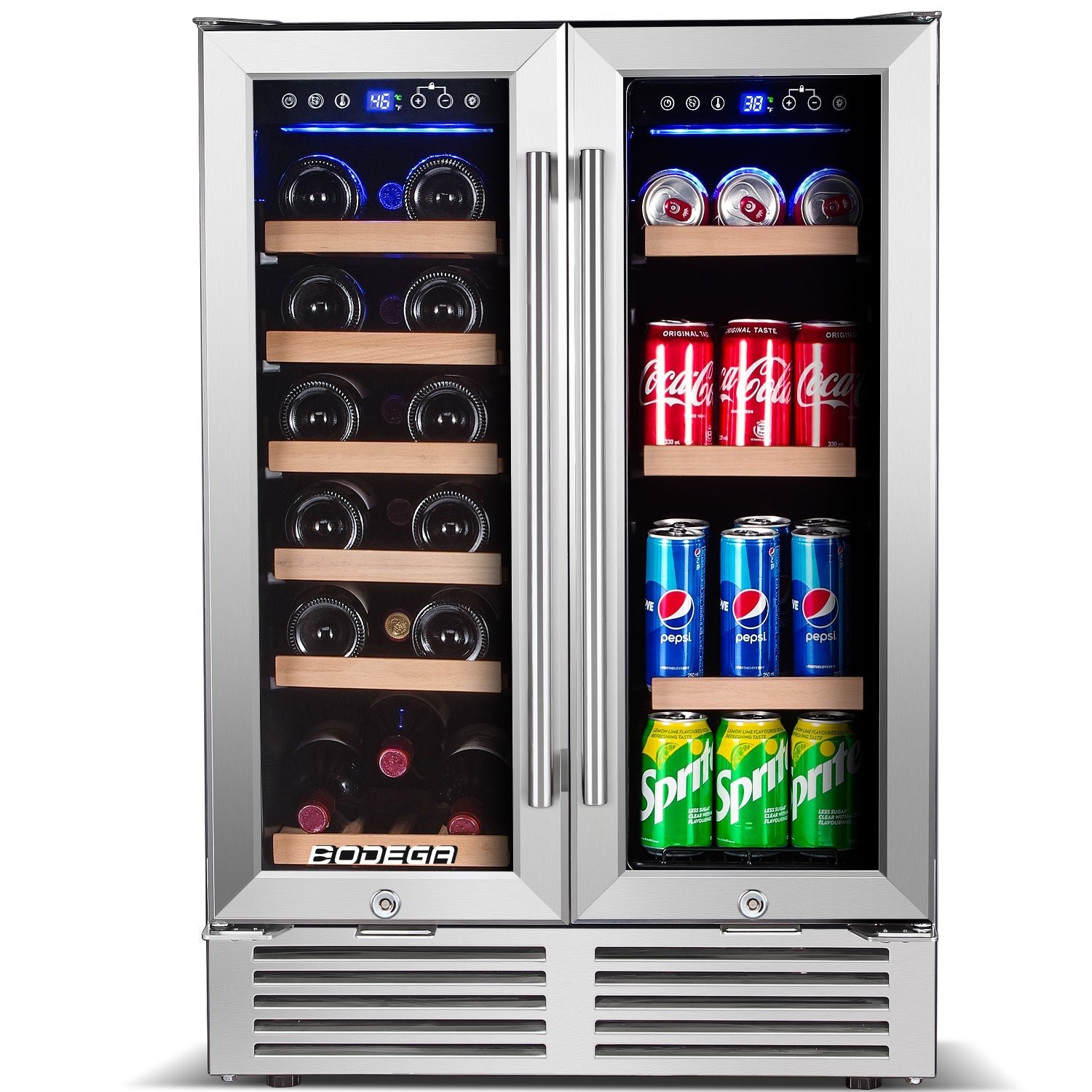 Blemished BODEGAcooler 24"19 Bottles and 57 Cans Wine and Beverage Refrigerator