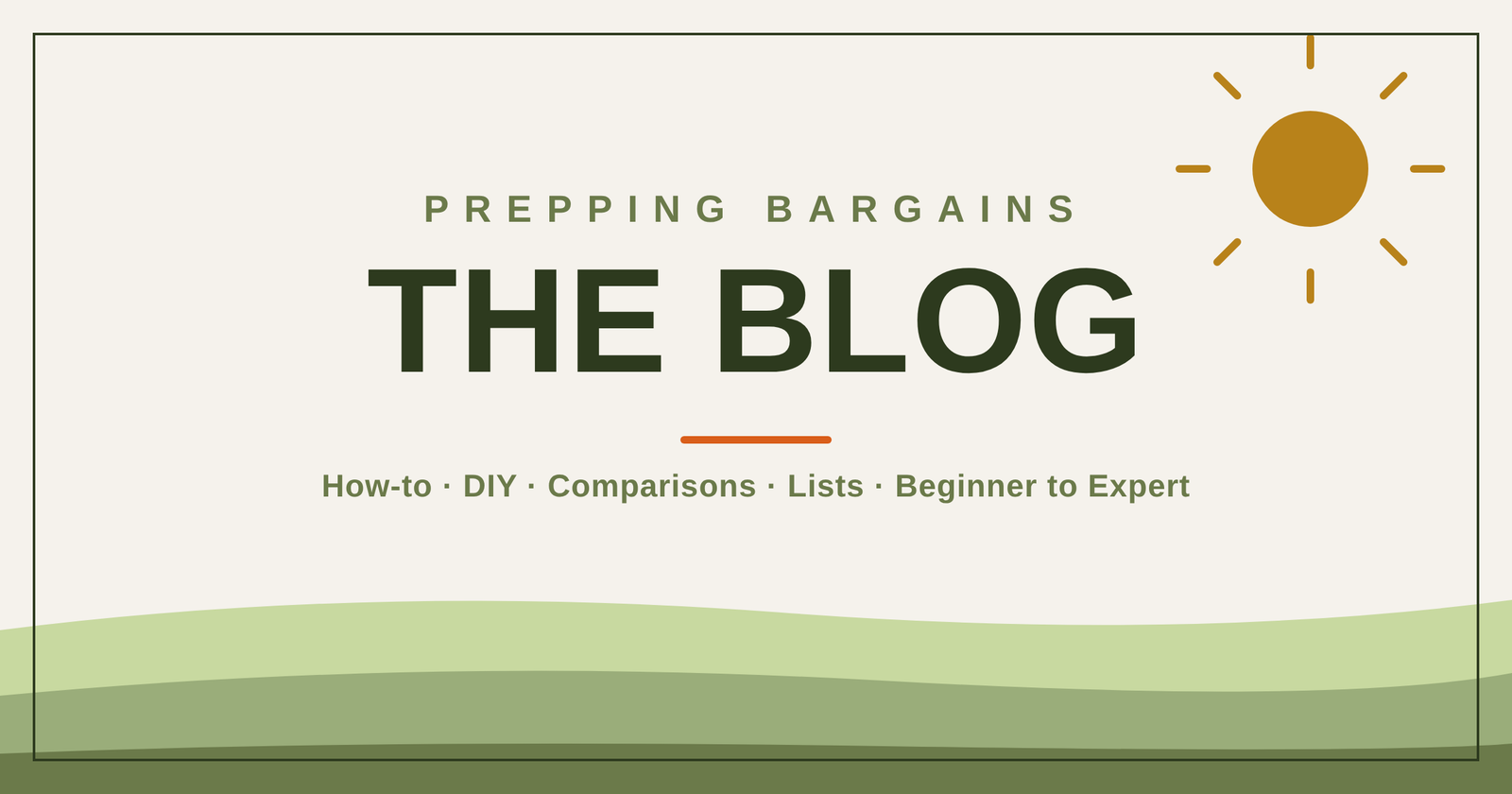 Prepping Bargains Blog