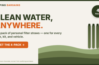 4-Pack Personal Water Filter Straws — Prepping Bargains